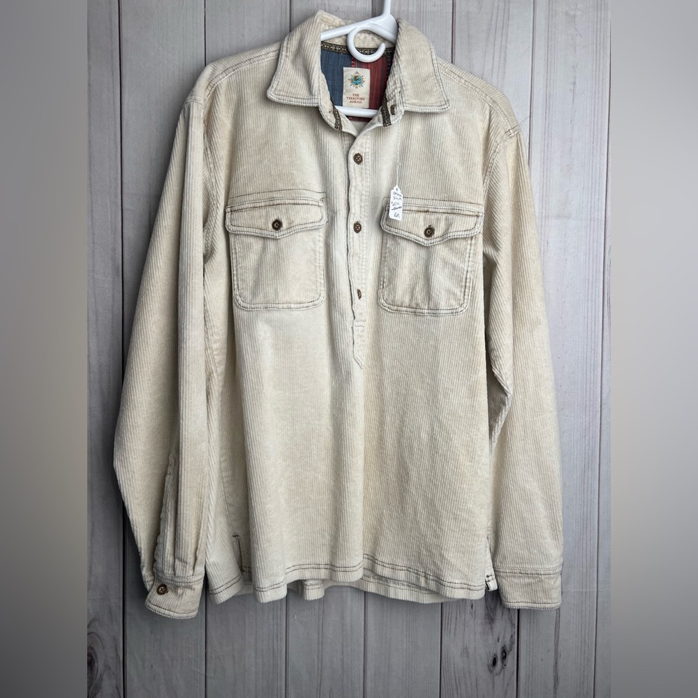The Territory Ahead Cream Corduroy Pullover
